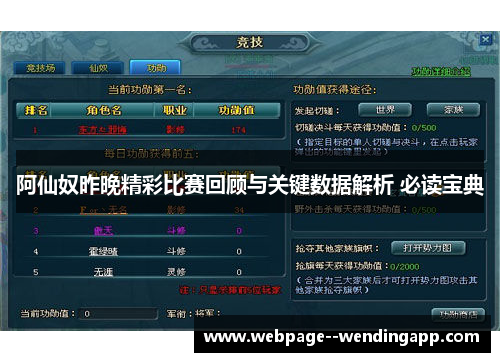 阿仙奴昨晚精彩比赛回顾与关键数据解析 必读宝典